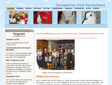 Tablet Screenshot of damascener-club.de